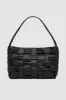Textured Mini Woven Tote - Black sold by St. Agni