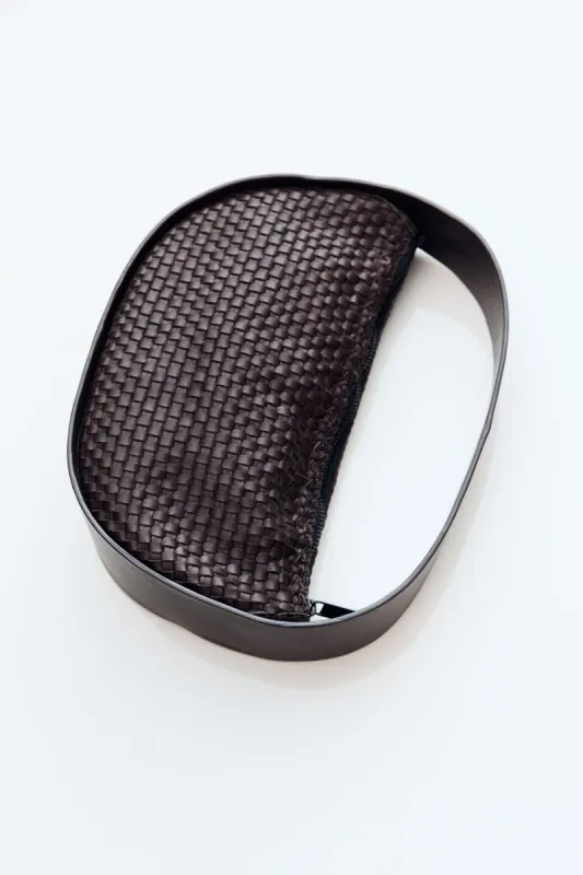 Woven Petit Arc Bag - Chocolate made by St. Agni