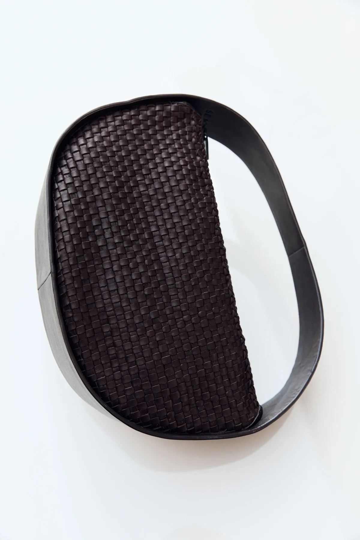 Woven Petit Arc Bag - Chocolate sold by St. Agni product image thumbnail 2