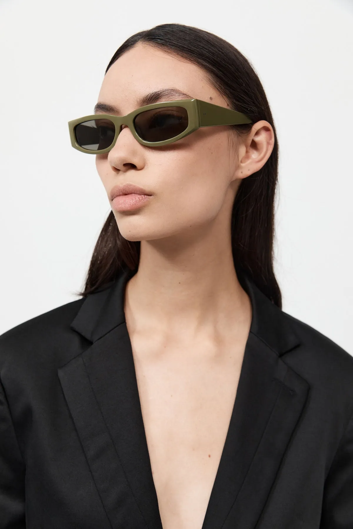 Everyday Rectangle Sunglasses - Olive sold by St. Agni product image thumbnail 2