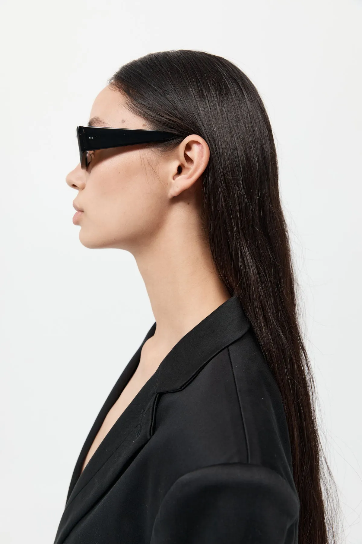 Everyday Rectangle Sunglasses - Black/Brown sold by St. Agni product image thumbnail 3