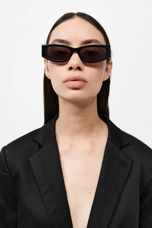 Everyday Rectangle Sunglasses - Black sold by St. Agni