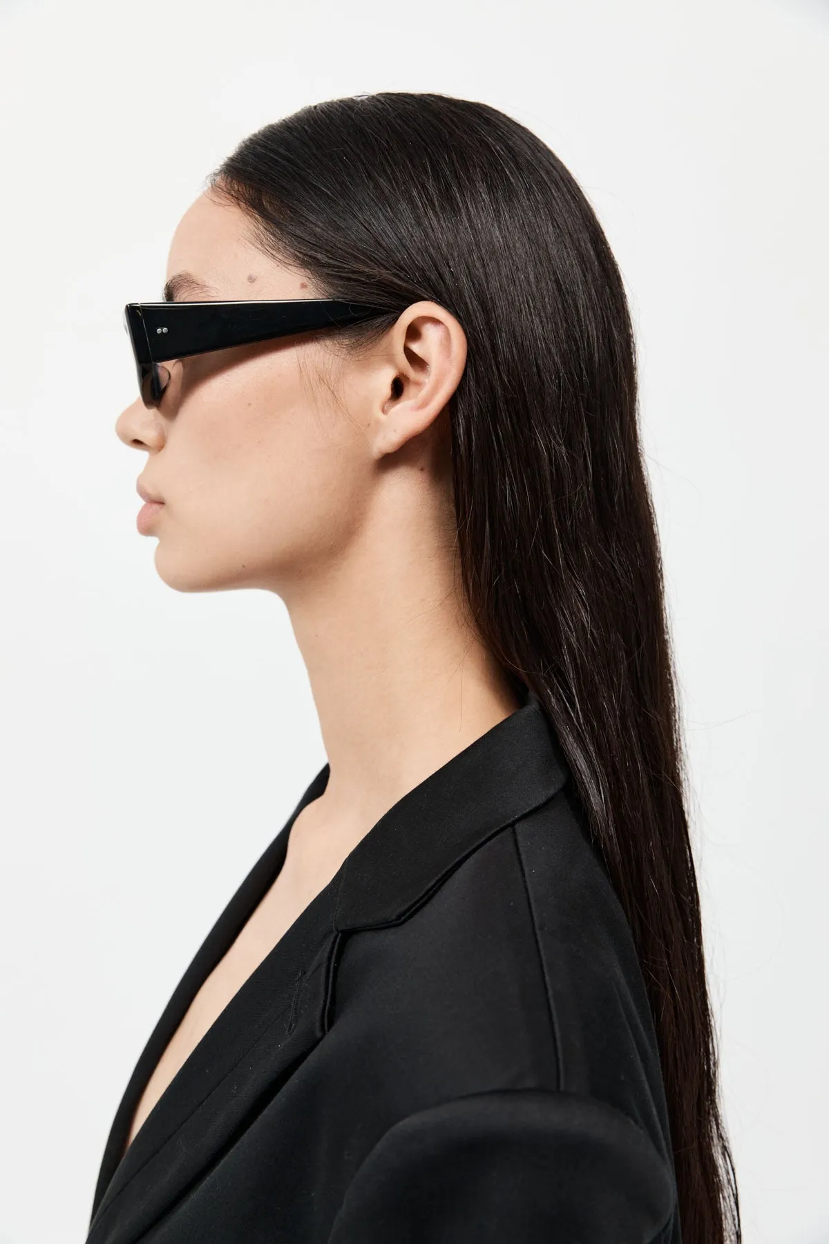 Everyday Rectangle Sunglasses - Black sold by St. Agni product image thumbnail 3