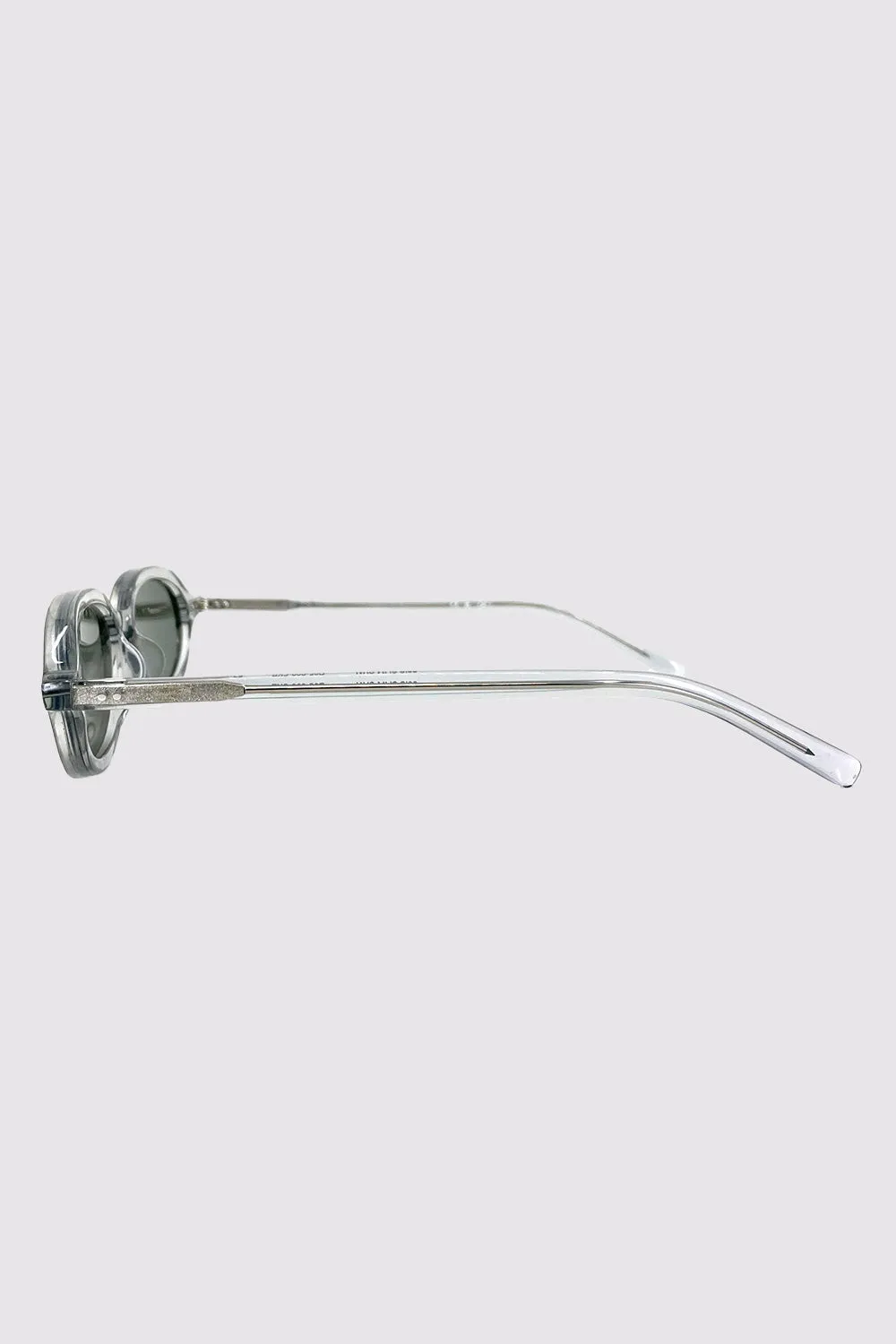 90s Slim Oval Sunglasses - Smoke sold by St. Agni product image thumbnail 5