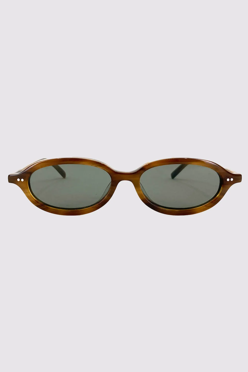 90s Slim Oval Sunglasses - Tortoiseshell sold by St. Agni product image thumbnail 4