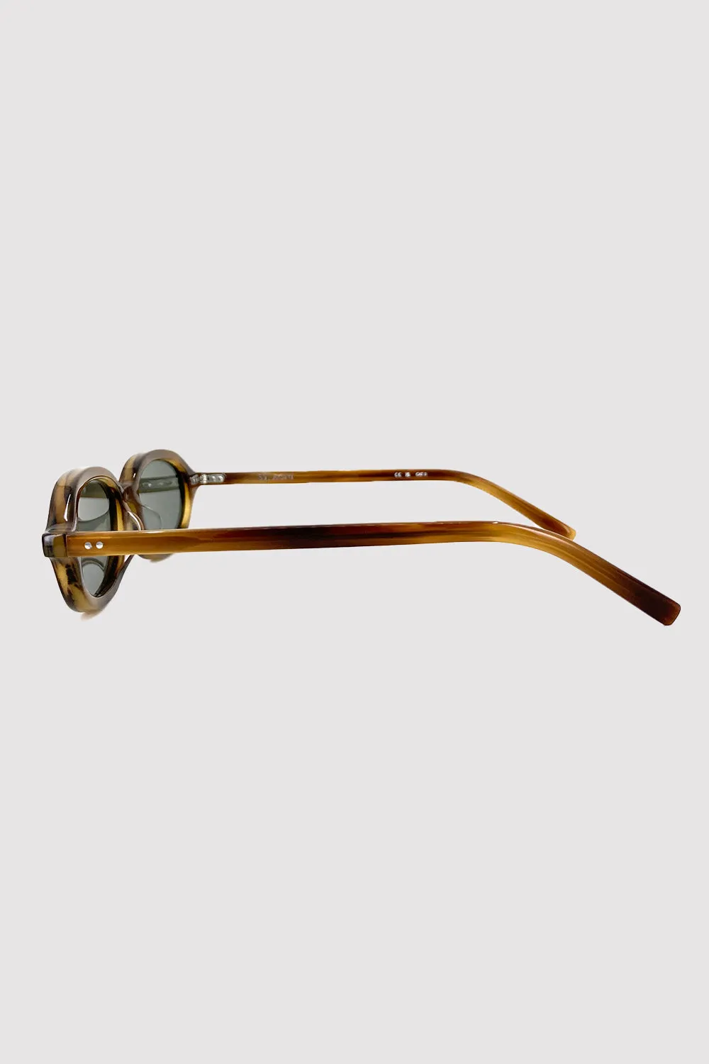 90s Slim Oval Sunglasses - Tortoiseshell sold by St. Agni product image thumbnail 5