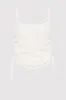 Ruched Tank - White sold by St. Agni