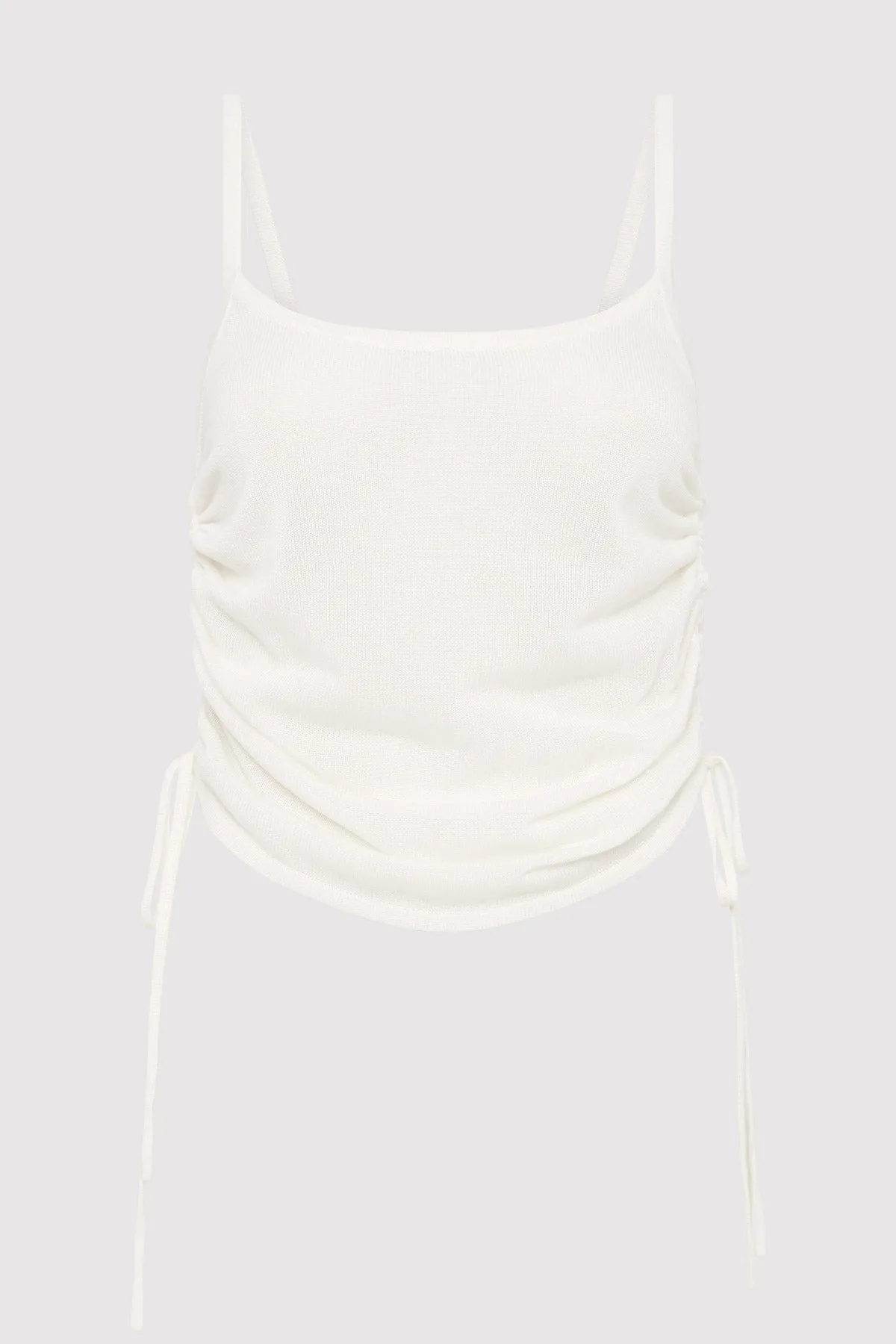 Ruched Tank - White sold by St. Agni product image thumbnail 5