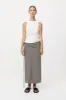 Silk Wrap Tie Skirt - Slate sold by St. Agni