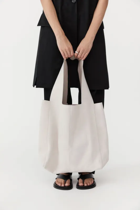 Suede Soft Tote - Cool White sold by St. Agni