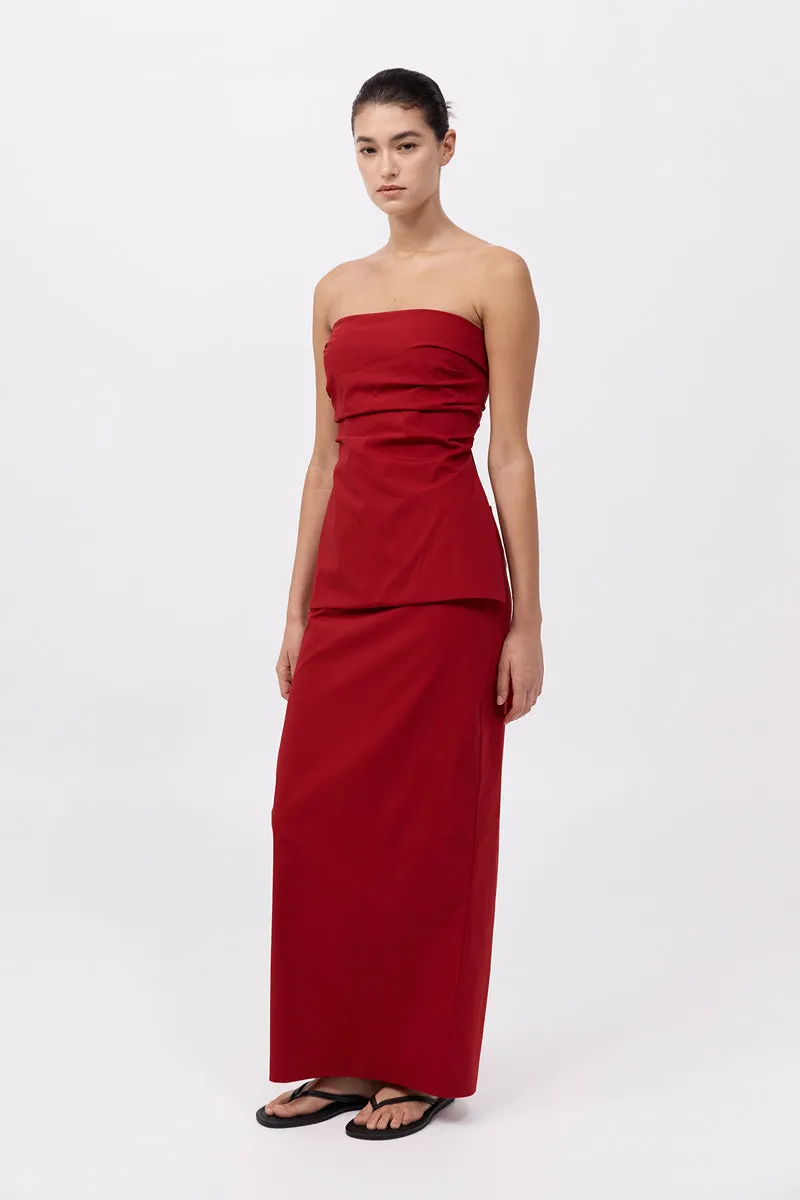Strapless Tie Back Top - Rosso sold by St. Agni product image thumbnail 2