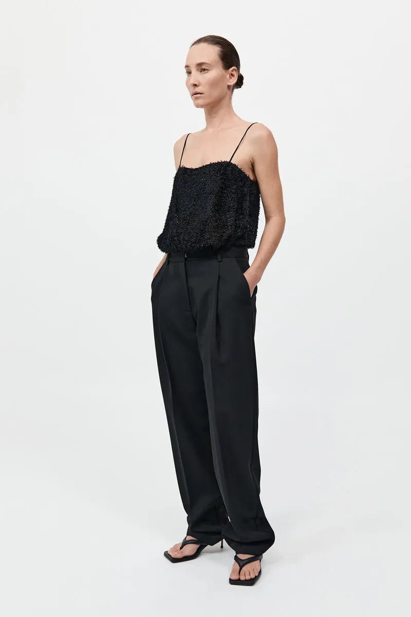Tailored Pleat Pant - Black sold by St. Agni product image thumbnail 3