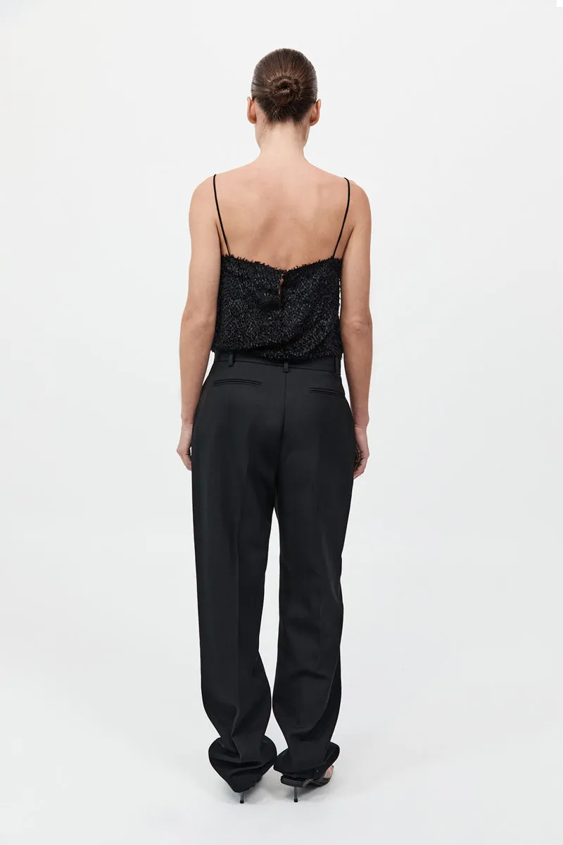 Tailored Pleat Pant - Black sold by St. Agni product image thumbnail 5