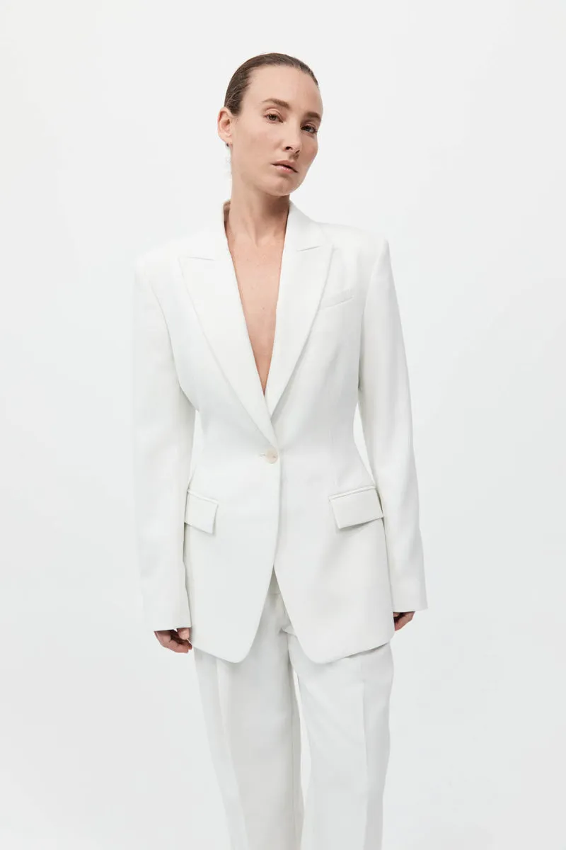 Contour Blazer - White sold by St. Agni