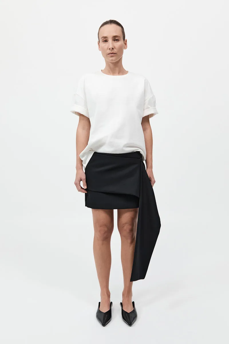 Scarf Mini Skirt - Black sold by St. Agni