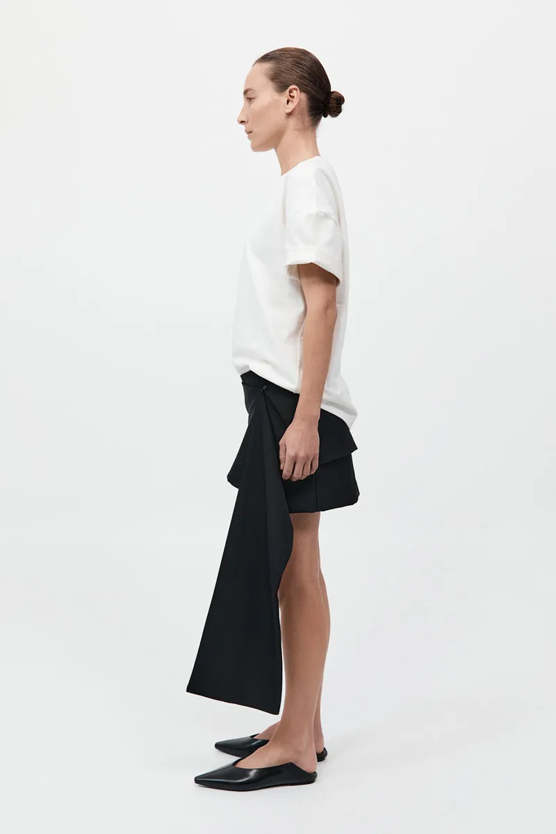 Scarf Mini Skirt - Black sold by St. Agni product image thumbnail 5