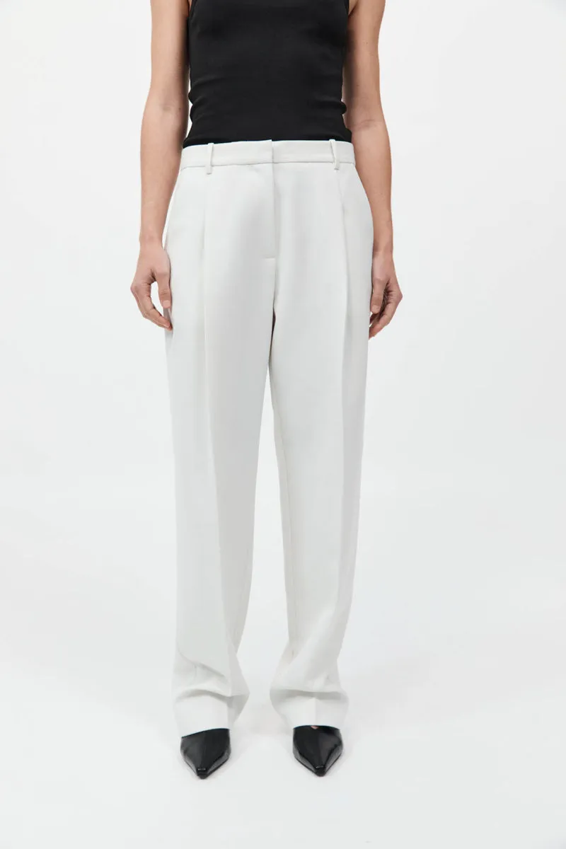 Tailored Pleat Pant - White sold by St. Agni product image thumbnail 2