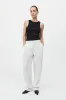 Tailored Pleat Pants - White sold by St. Agni