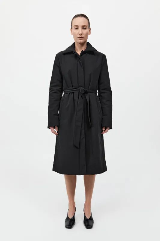 Padded Car Coat - Black sold by St. Agni