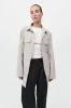 Utility Shirt Jacket - Creme sold by St. Agni