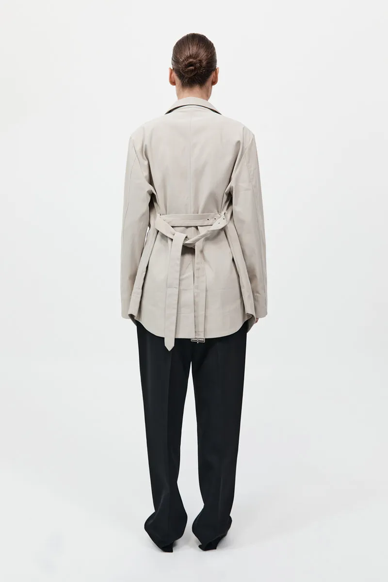 Utility Shirt Jacket - Creme sold by St. Agni product image thumbnail 5