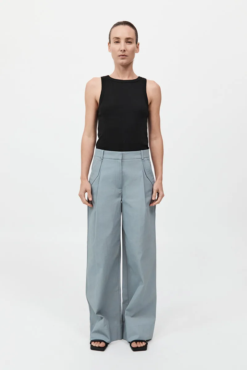 Utility Pleat Pants - Glacier sold by St. Agni