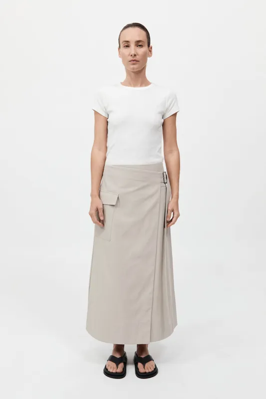 Utility Wrap Skirt - Creme made by St. Agni