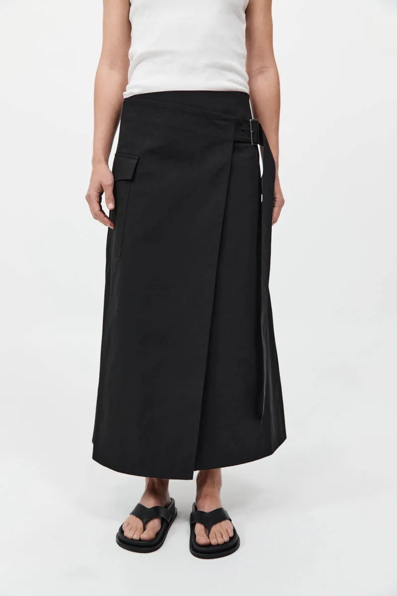 Utility Wrap Skirt - Black sold by St. Agni product image thumbnail 3