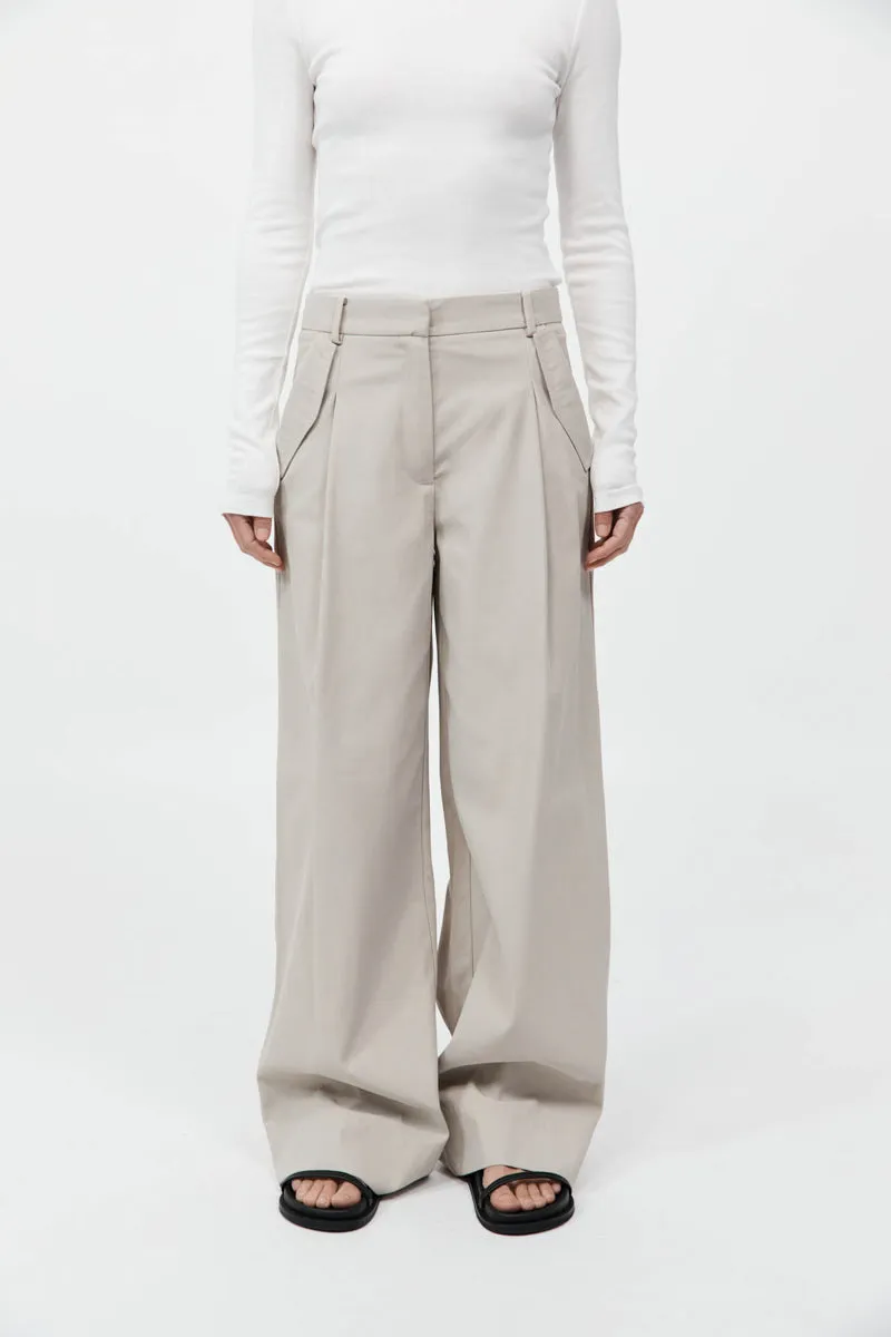 Utility Pleat Pants - Creme sold by St. Agni product image thumbnail 2