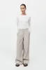 Utility Pleat Pants - Creme sold by St. Agni