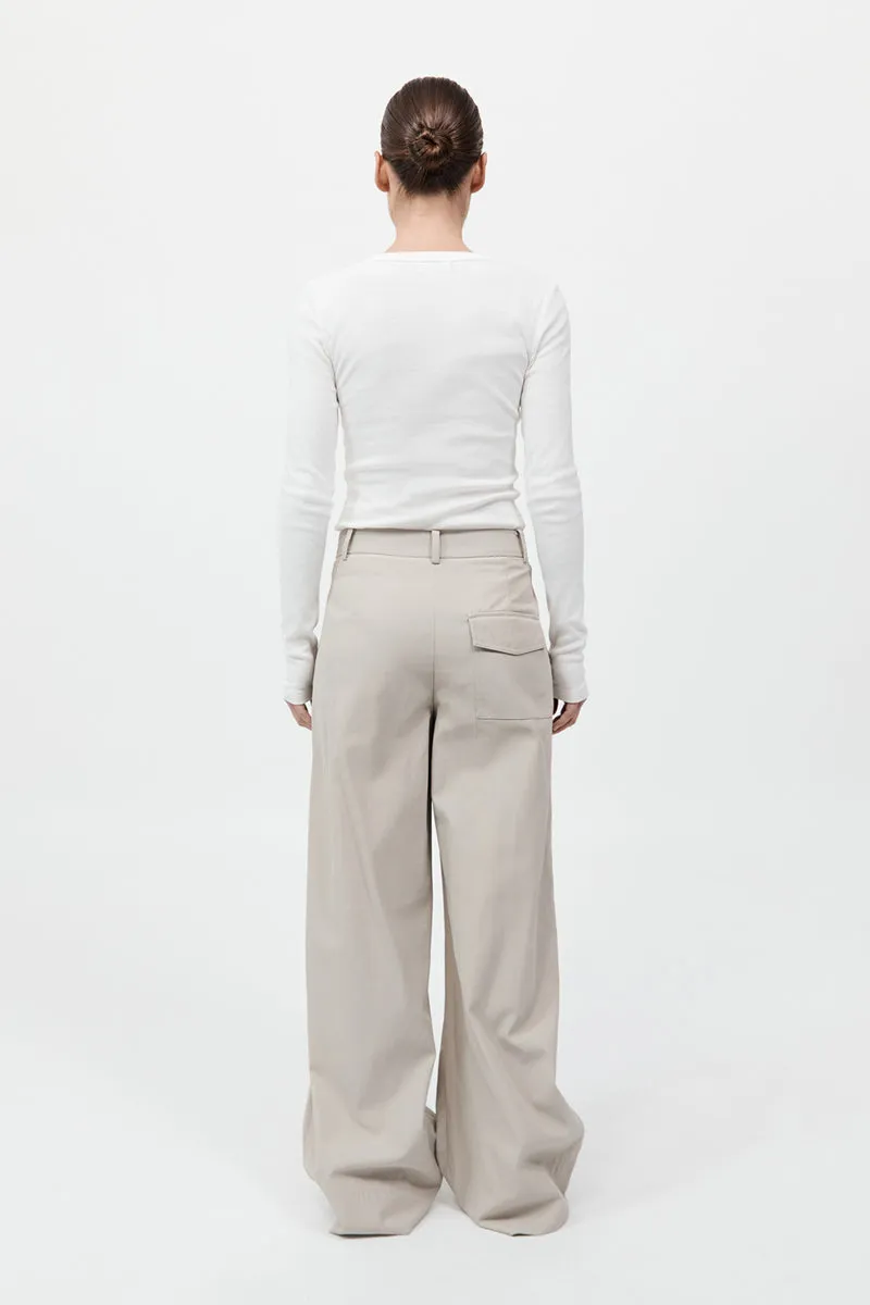 Utility Pleat Pants - Creme sold by St. Agni product image thumbnail 4