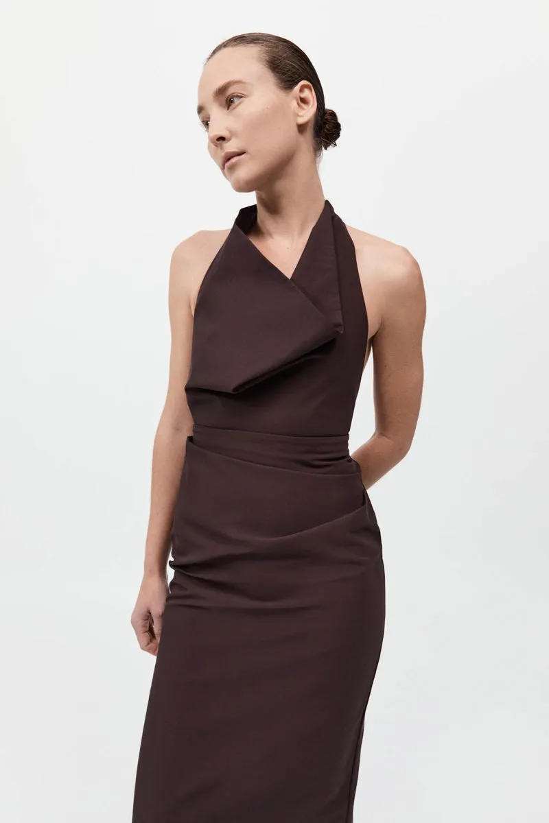Structural Tie Dress - Port sold by St. Agni product image thumbnail 2