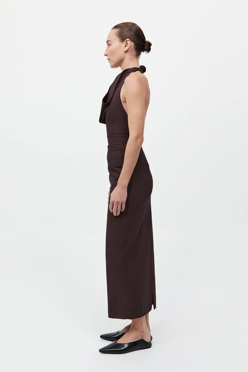 Structural Tie Dress - Port sold by St. Agni product image thumbnail 4
