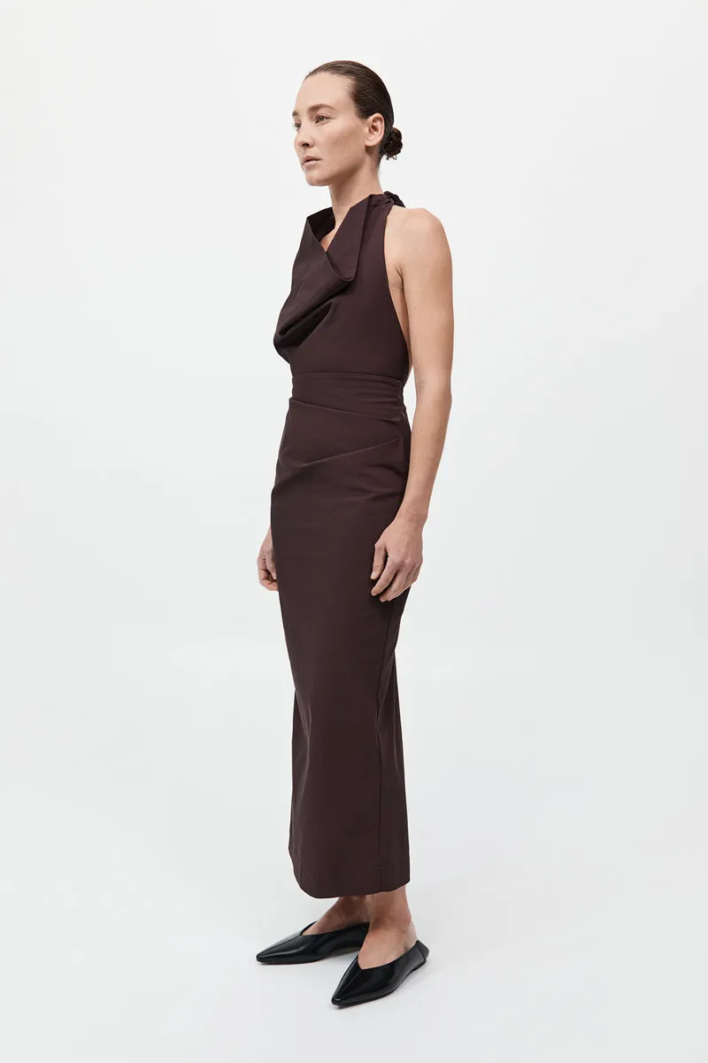 Structural Tie Dress - Port sold by St. Agni product image thumbnail 3