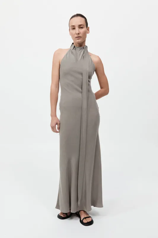 Bias Scarf Dress - Slate made by St. Agni