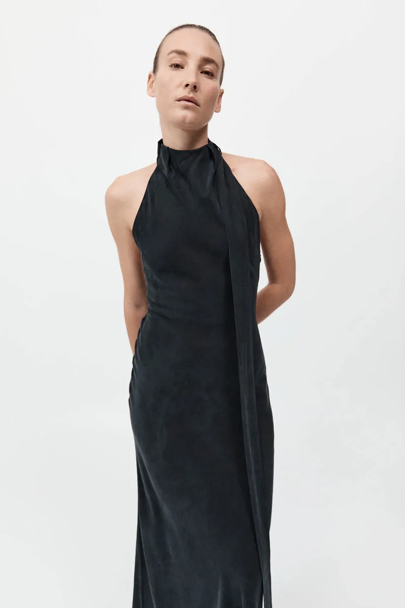 Bias Scarf Dress - Black sold by St. Agni product image thumbnail 3