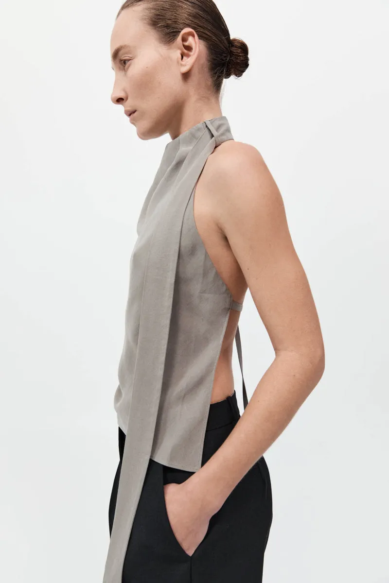 Bias Scarf Top - Slate sold by St. Agni product image thumbnail 4