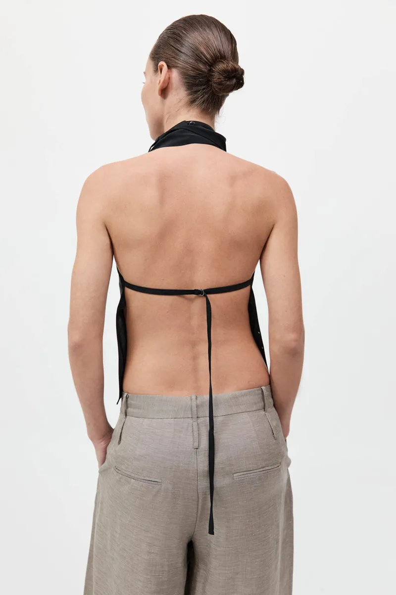 Bias Scarf Top - Black sold by St. Agni product image thumbnail 5