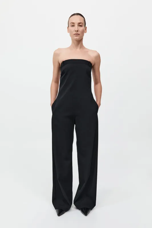Deconstructed Tailored Jumpsuit - Black sold by St. Agni
