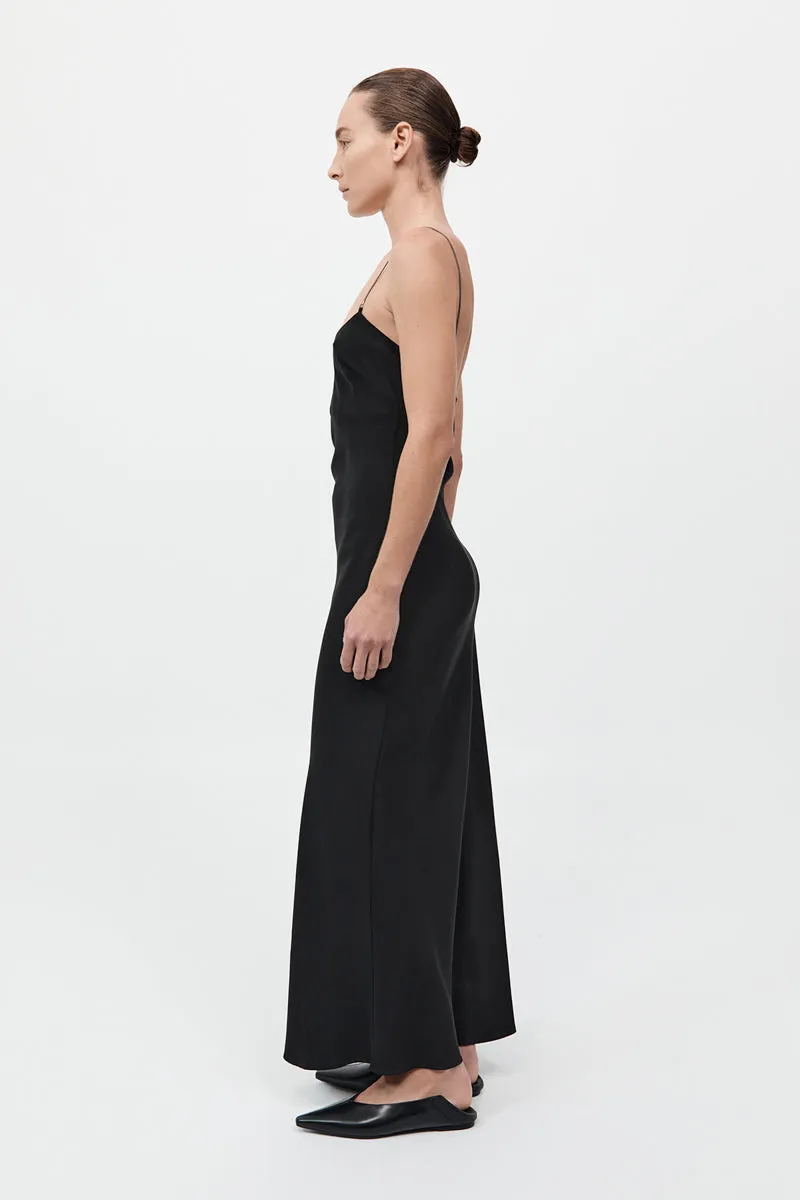 Fine Chain Silk Slip Dress - Black sold by St. Agni product image thumbnail 5