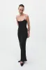 Fine Chain Silk Slip Dress - Black sold by St. Agni