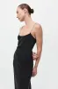 Fine Chain Silk Slip Dress - Black sold by St. Agni