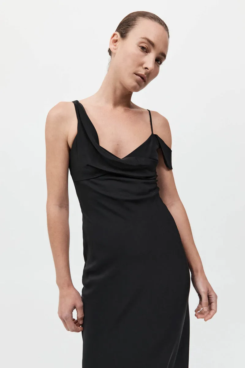 Silk Drape Dress - Black sold by St. Agni product image thumbnail 2