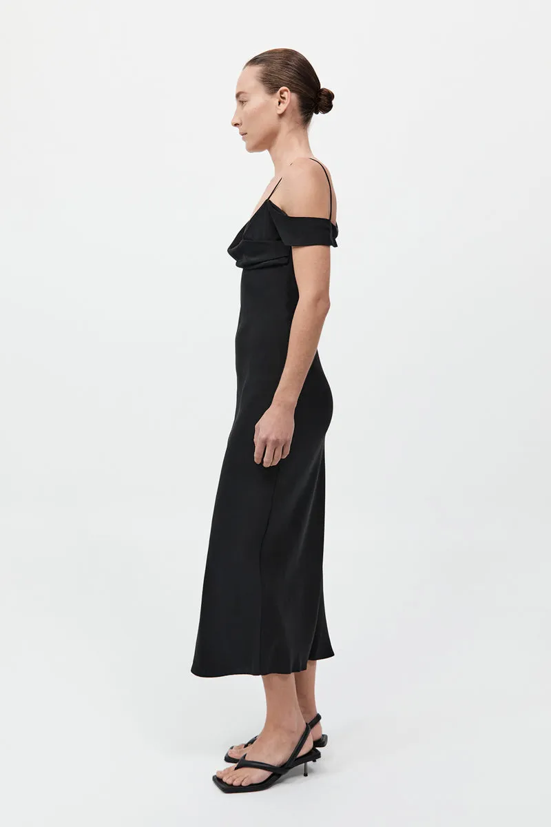 Silk Drape Dress - Black sold by St. Agni product image thumbnail 5