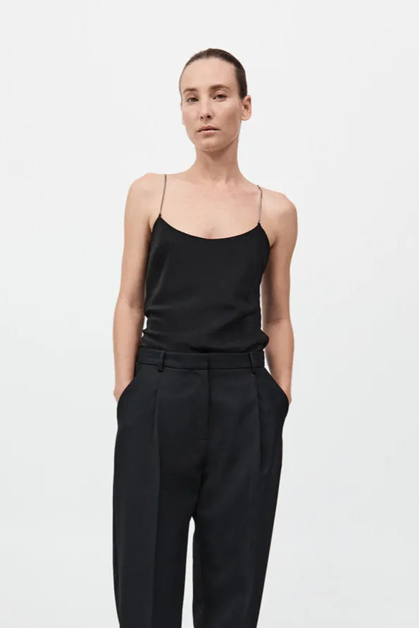 Fine Chain Silk Cami - Black sold by St. Agni