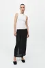 Feathered Silk Skirt - Black sold by St. Agni