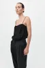 Feathered Silk Cami - Black sold by St. Agni