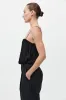 Feathered Silk Cami - Black sold by St. Agni
