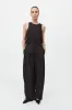 Wool Pinstripe Tapered Pants - Mahogany Stripe sold by St. Agni