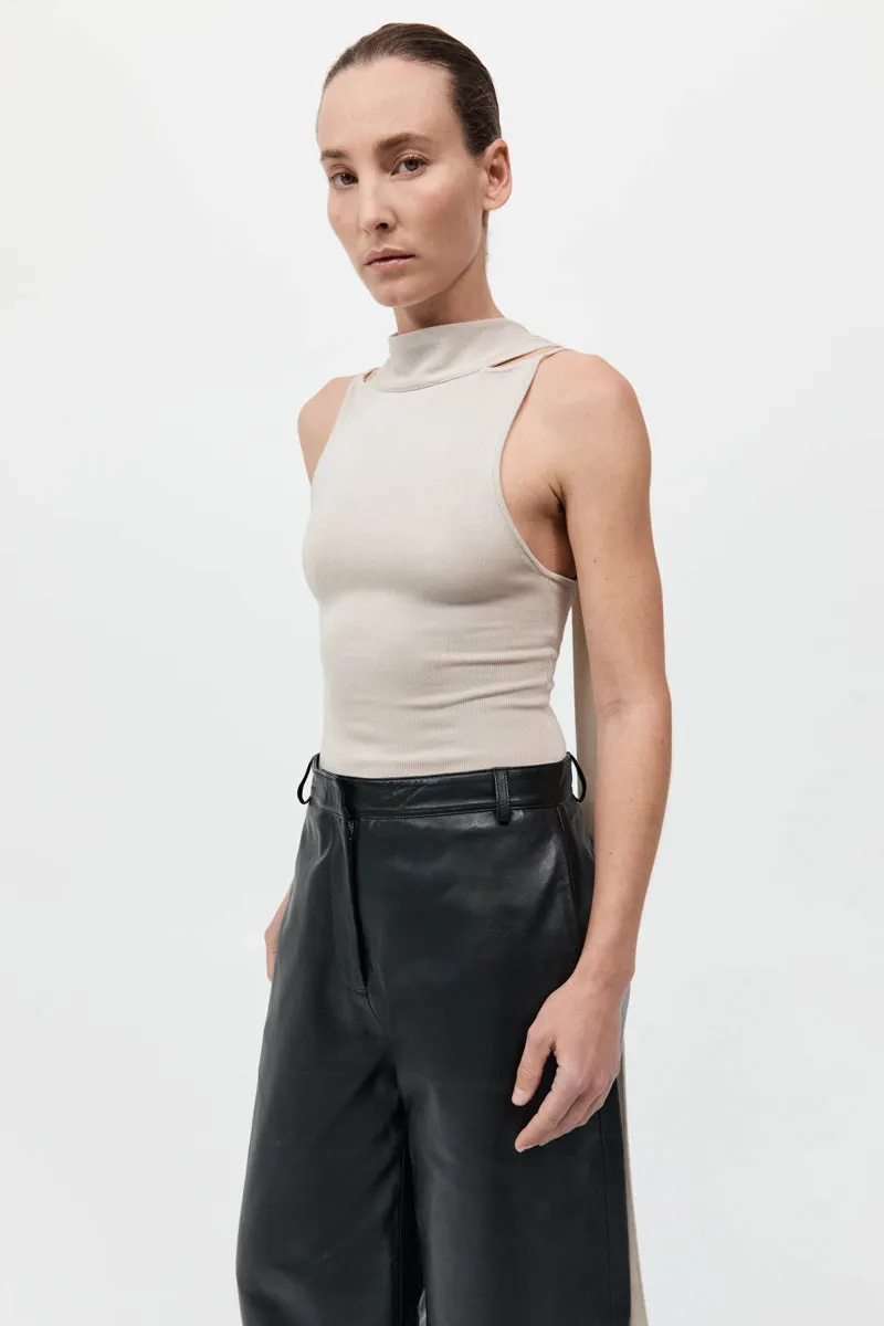 Knit Scarf Top - Creme sold by St. Agni product image thumbnail 4